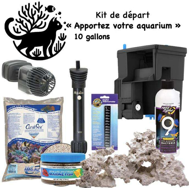 Kit de Départ Apportez Votre Aquarium - 10 Gallons