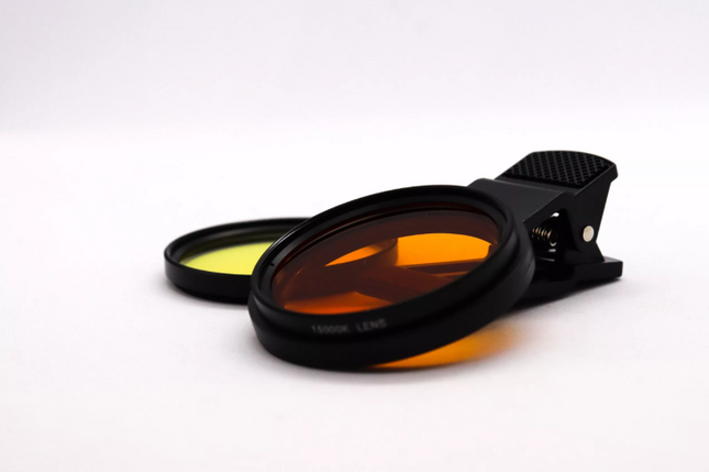 Orange Camera Lens