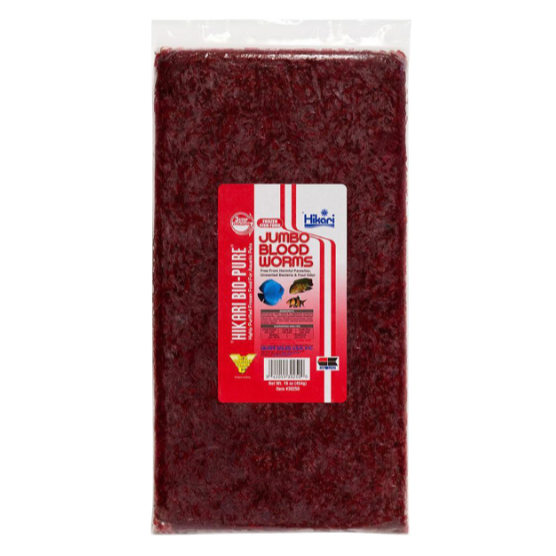 Frozen Jumbo Blood Worms - Flat Pack - 16 oz