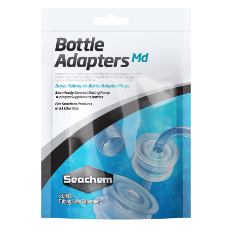Seachem - Adaptateurs pour Bouteille - Moyen - Lot de 6