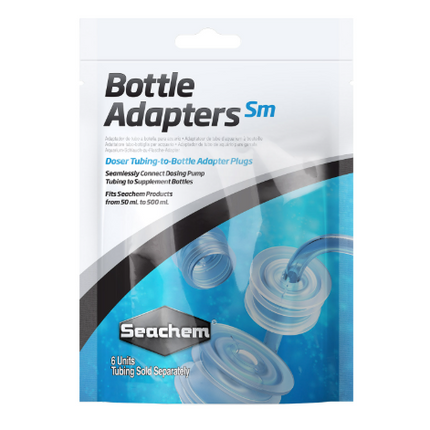 Seachem - Adaptateurs pour Bouteille - Petit - Lot de 6