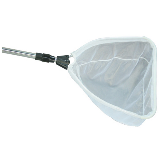 Épuisette d’écumage robuste pour étang avec manche télescopique 36"– 63"