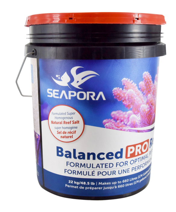 Sel marin Seapora Balanced Pro Reef – Chaudière 175 gal