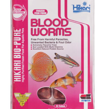 Frozen Blood Worms - Cubes - 3.5 oz
