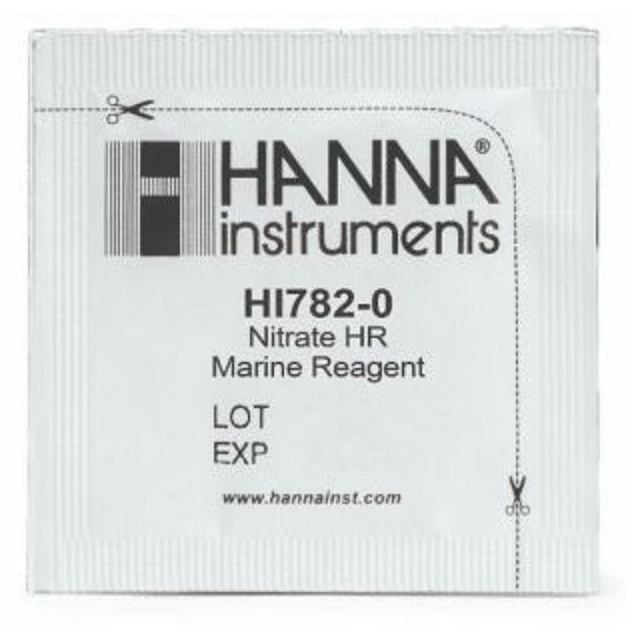 Hanna Réactifs de haute gamme de nitrate marin (25 tests) - HI 782 - 25 (NOUVEAU NO3)